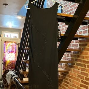 Elegant Black Dress with Subtle Sparkle